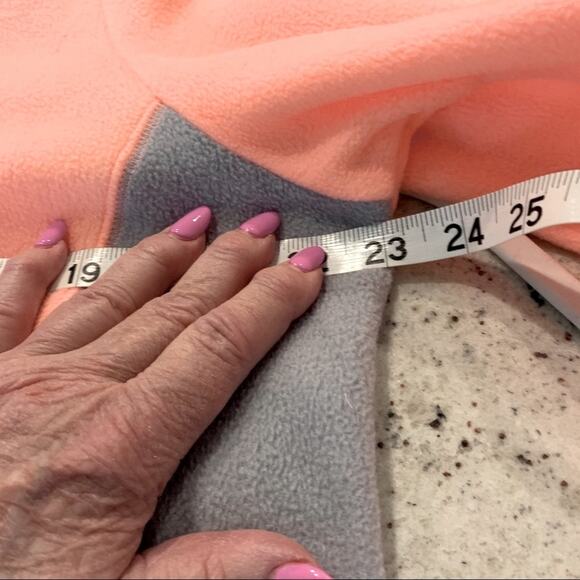 Tek gear sweatshirt top apricot tangerine color size XL 1/3 zip long sleeve soft - Picture 7 of 7